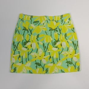 J. Crew Factory Floral Basketweave Mini Skirt